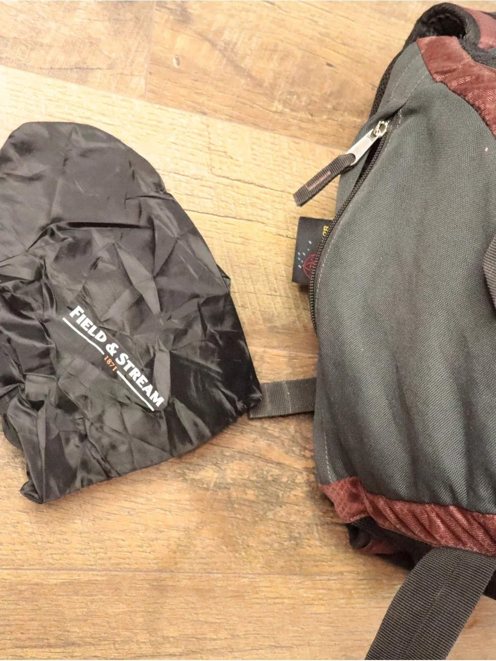 Field & Stream 1871 Large  45L Internal Frame Hiking Backpack - Maroon/Dark Gray